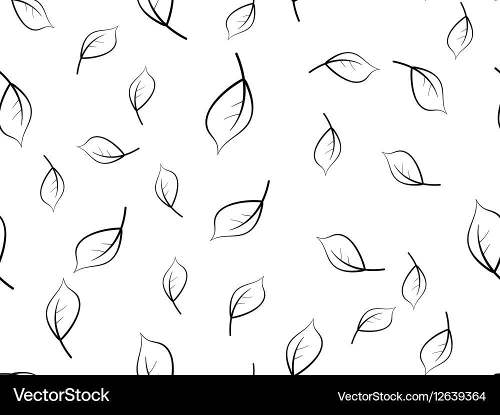 Seamless Leaves Pattern Royalty Free Vector Image