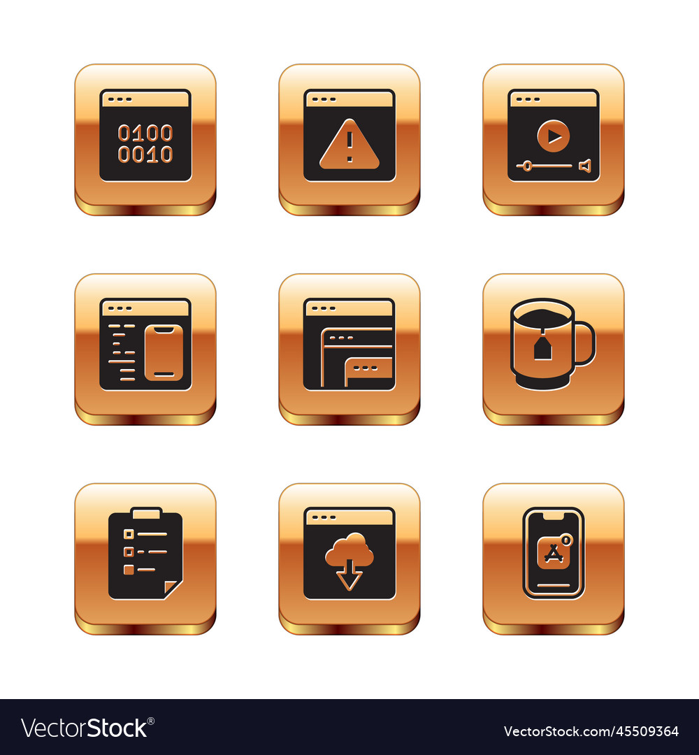 Set binary code clipboard with checklist cloud vector image Set binary code clipboard with checklist cloud
