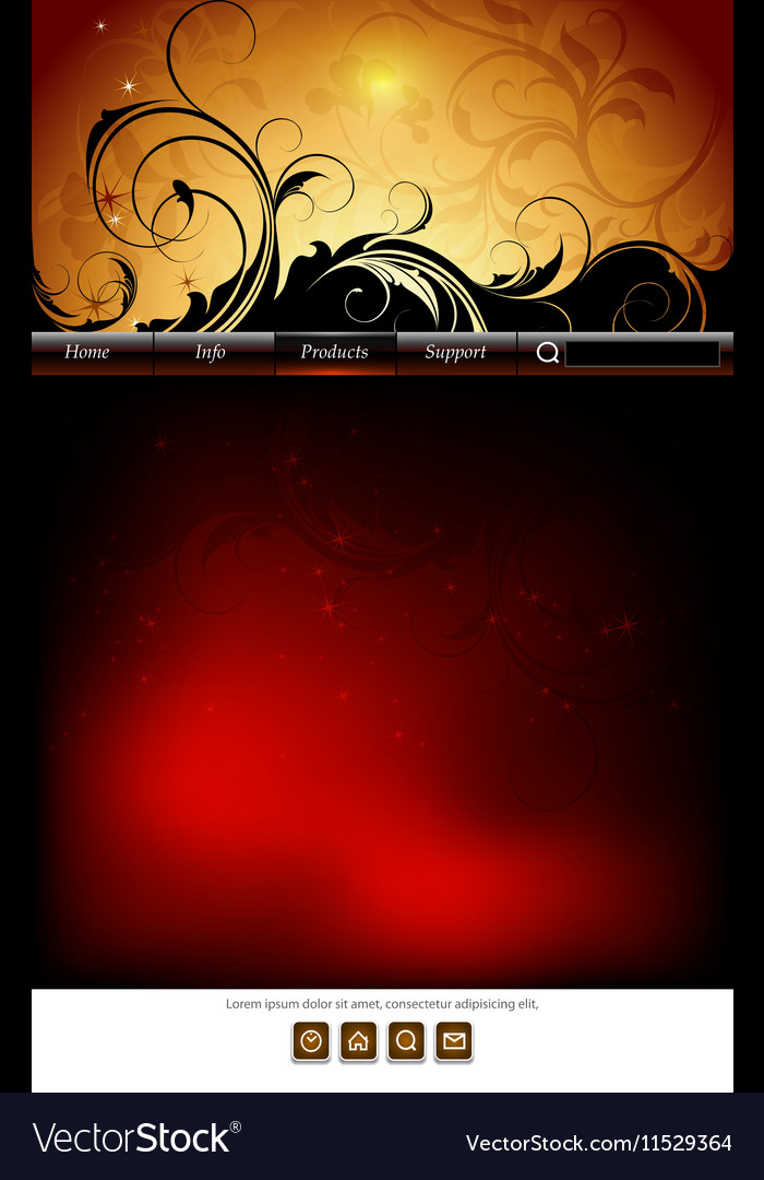 Web site template