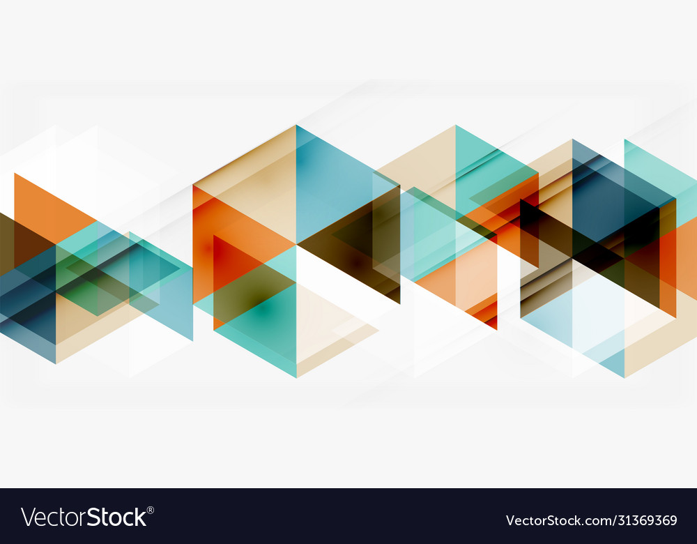 Geometric abstract background mosaic triangle Vector Image Geometric abstract background mosaic triangle