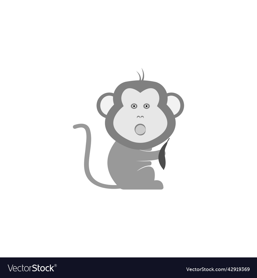 Monkey icon design element Vector Image Monkey icon design element
