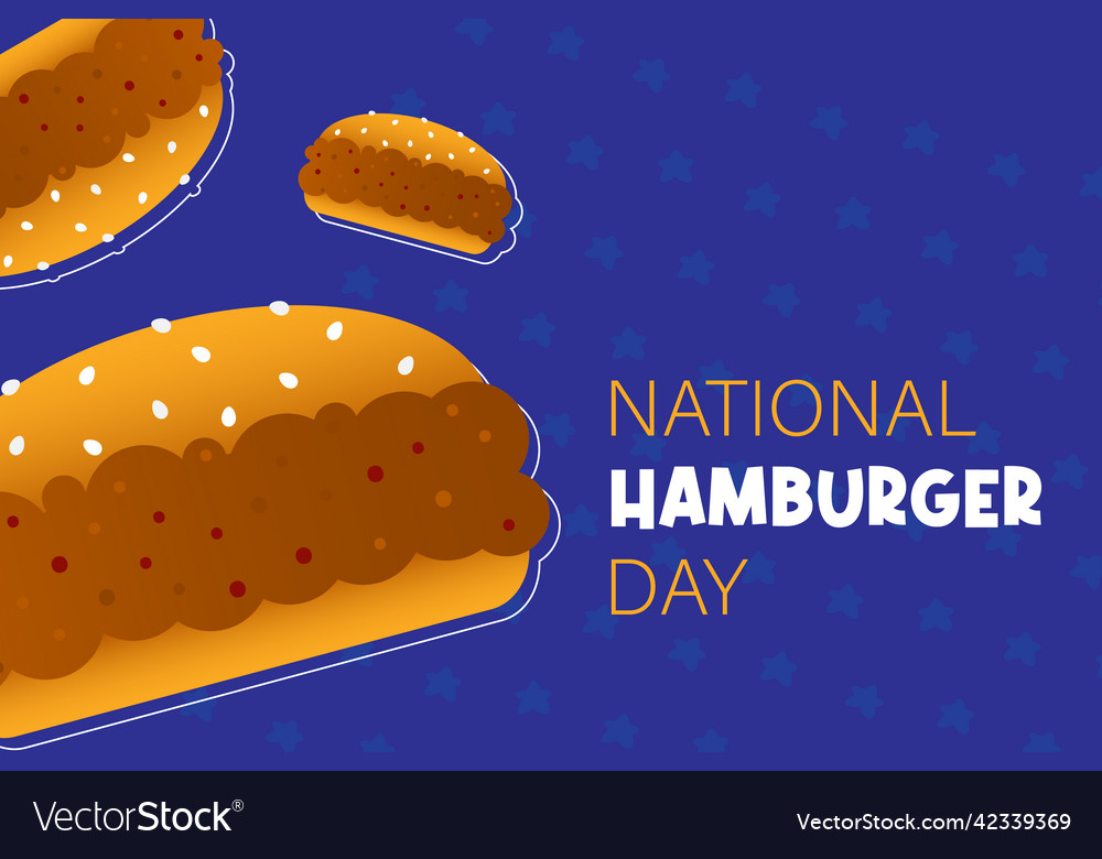 National hamburger day card