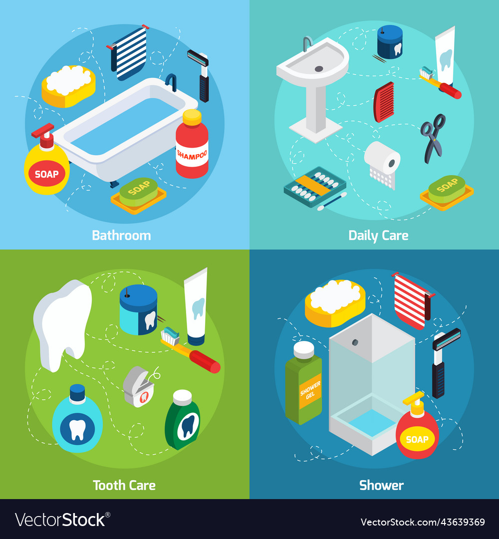 Personal hygiene concept Royalty Free Vector Image