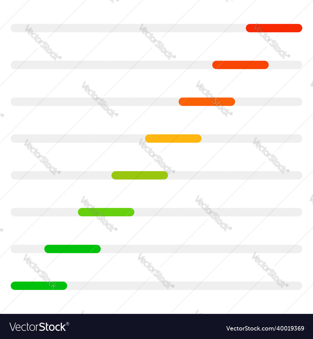 Progress loading bars steps phases downloading Vector Image Progress loading bars steps phases downloading