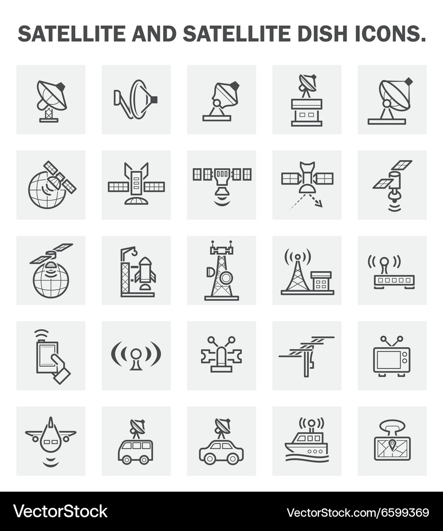 Satellite Royalty Free Vector Image - VectorStock