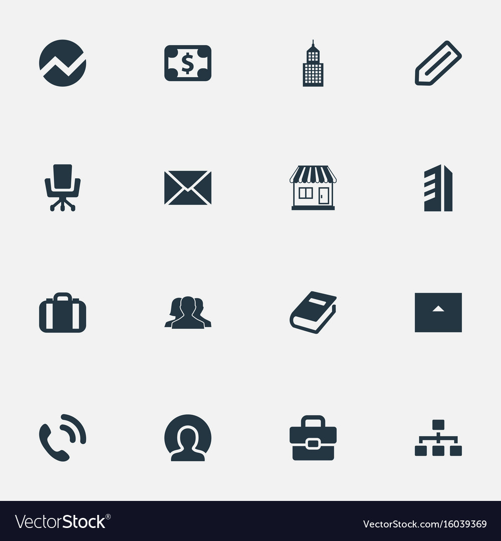Set of simple teamwork icons