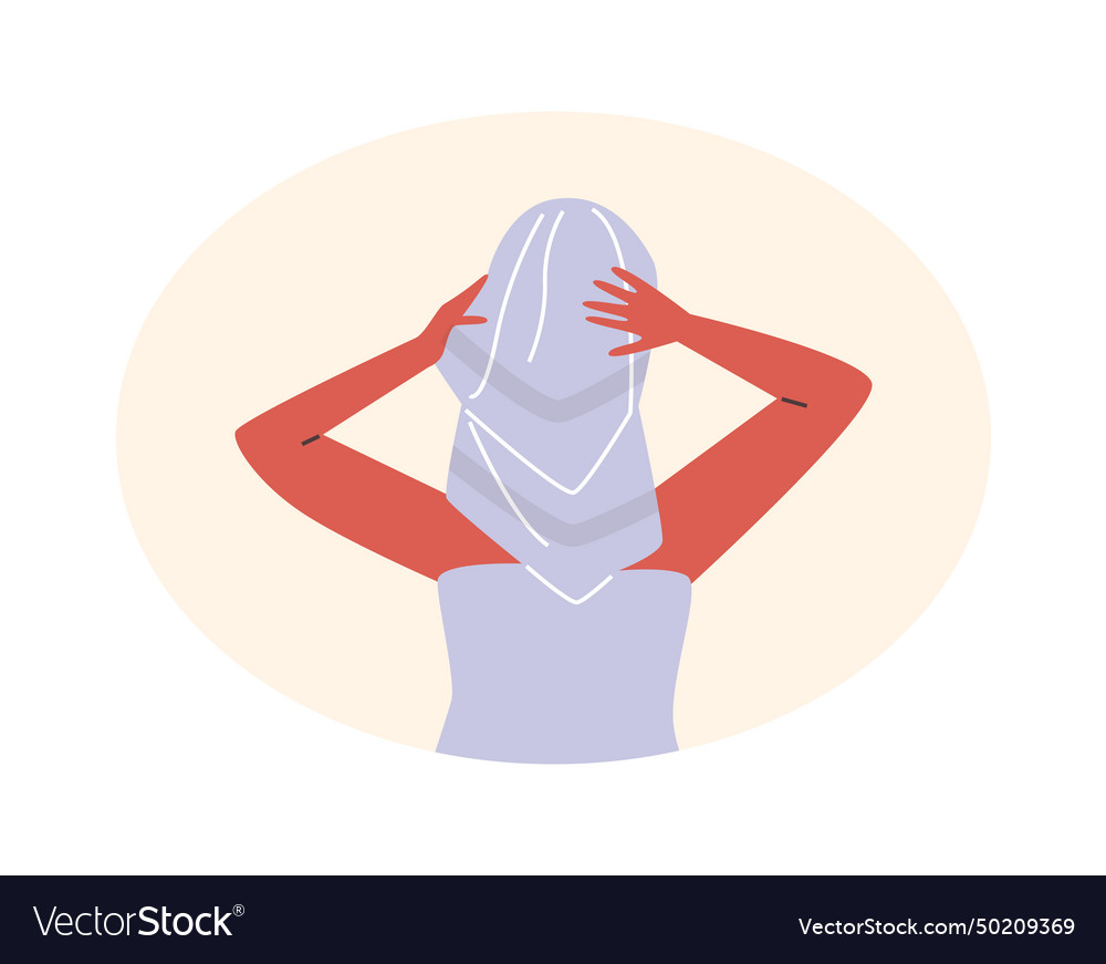 Woman with hair wrap