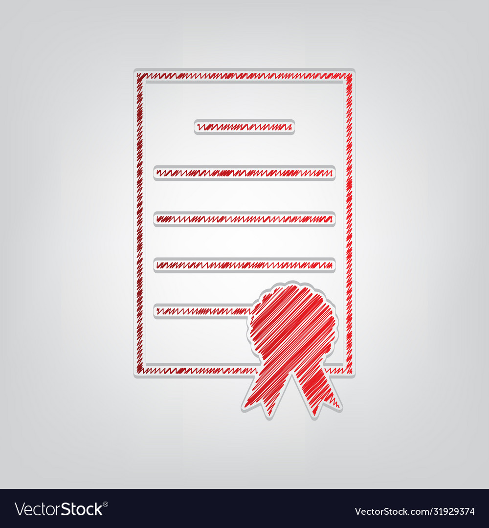Check mark sign red gradient