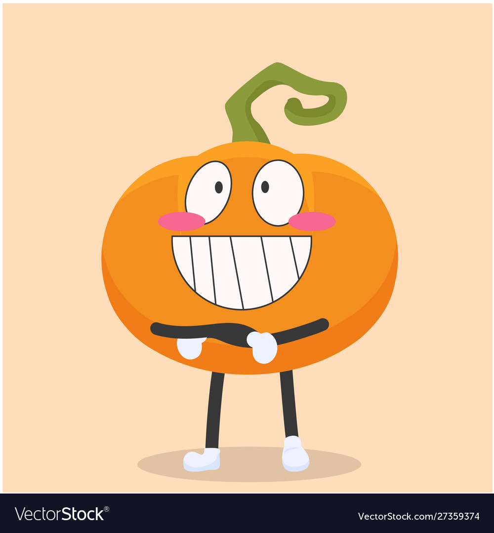 Funny pumpkin characters with proud expressions Vector Image Funny pumpkin characters with proud expressions Vector Image