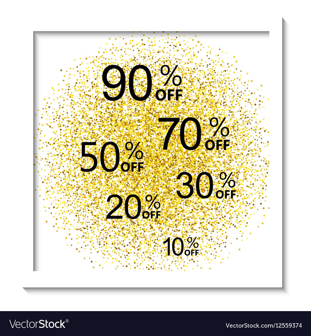 Golden shiny background with frame