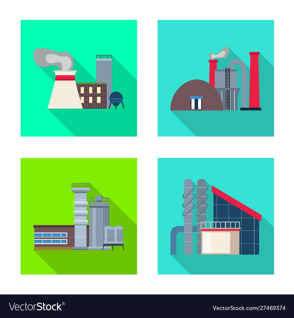 Industry And Plant Icon Royalty Free Vector Image