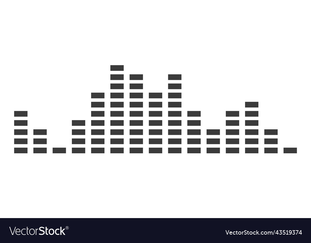 Musik Equalizer Symbol Audio Signal Spaltendiagramm vector image Musik Equalizer Symbol Audio Signal Spaltendiagramm