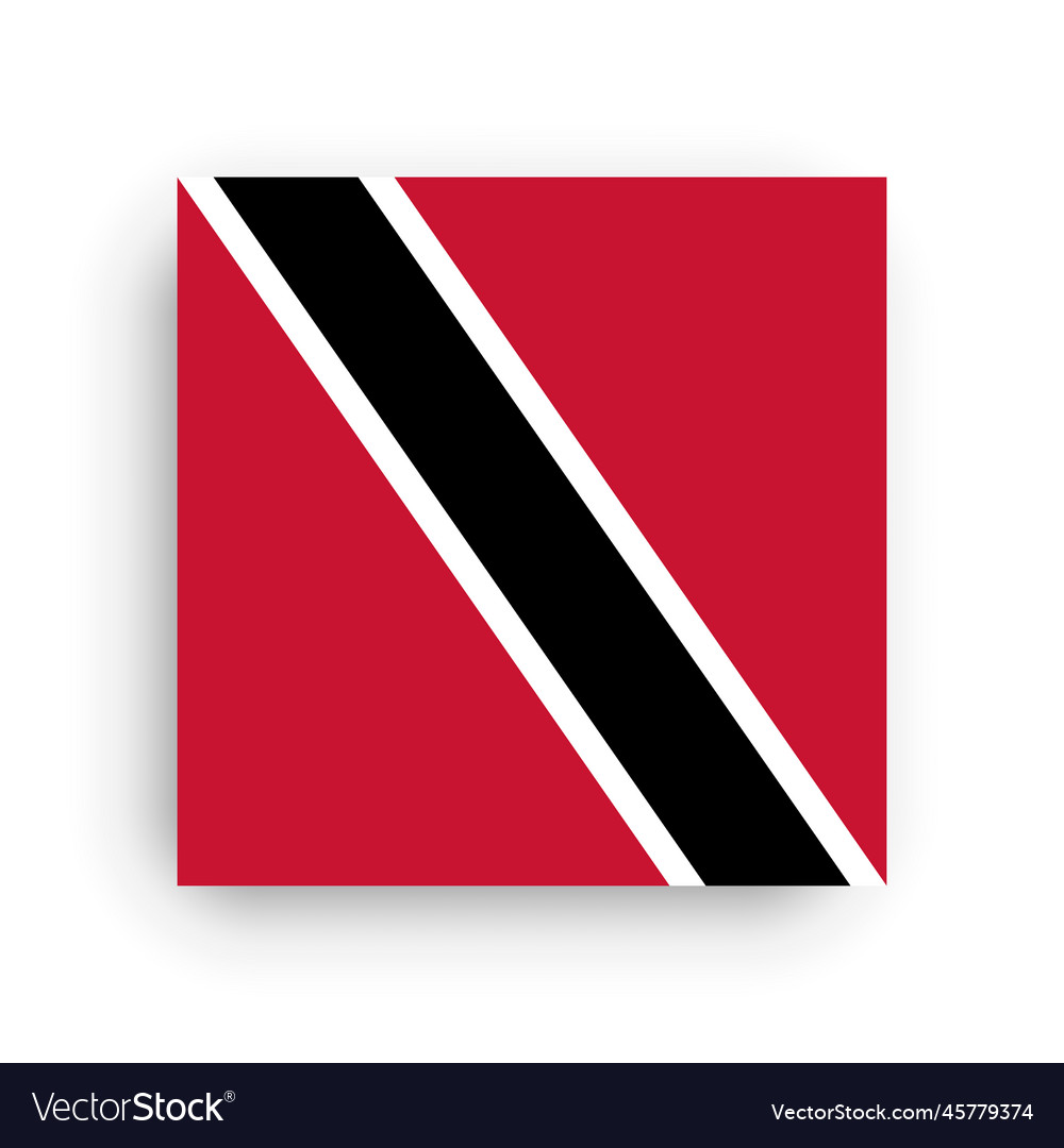 Square flag of trinidad and tobago