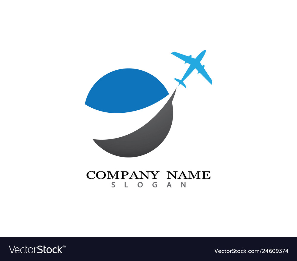 Travel logo template icon Royalty Free Vector Image