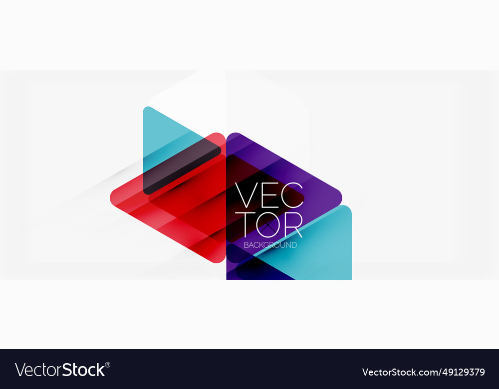 Abstract background color transparent triangles Vector Image Abstract background color transparent triangles