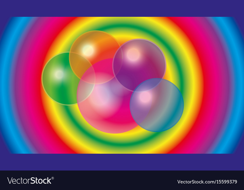 Abstract translucent bubbles