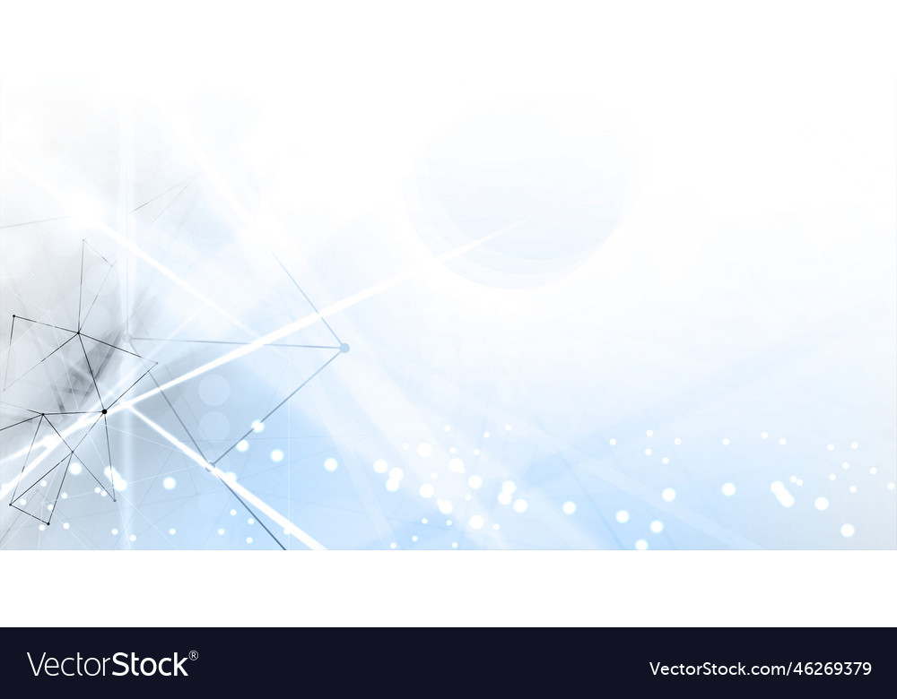 Artificial intelligence technology web background vector image Artificial intelligence technology web background