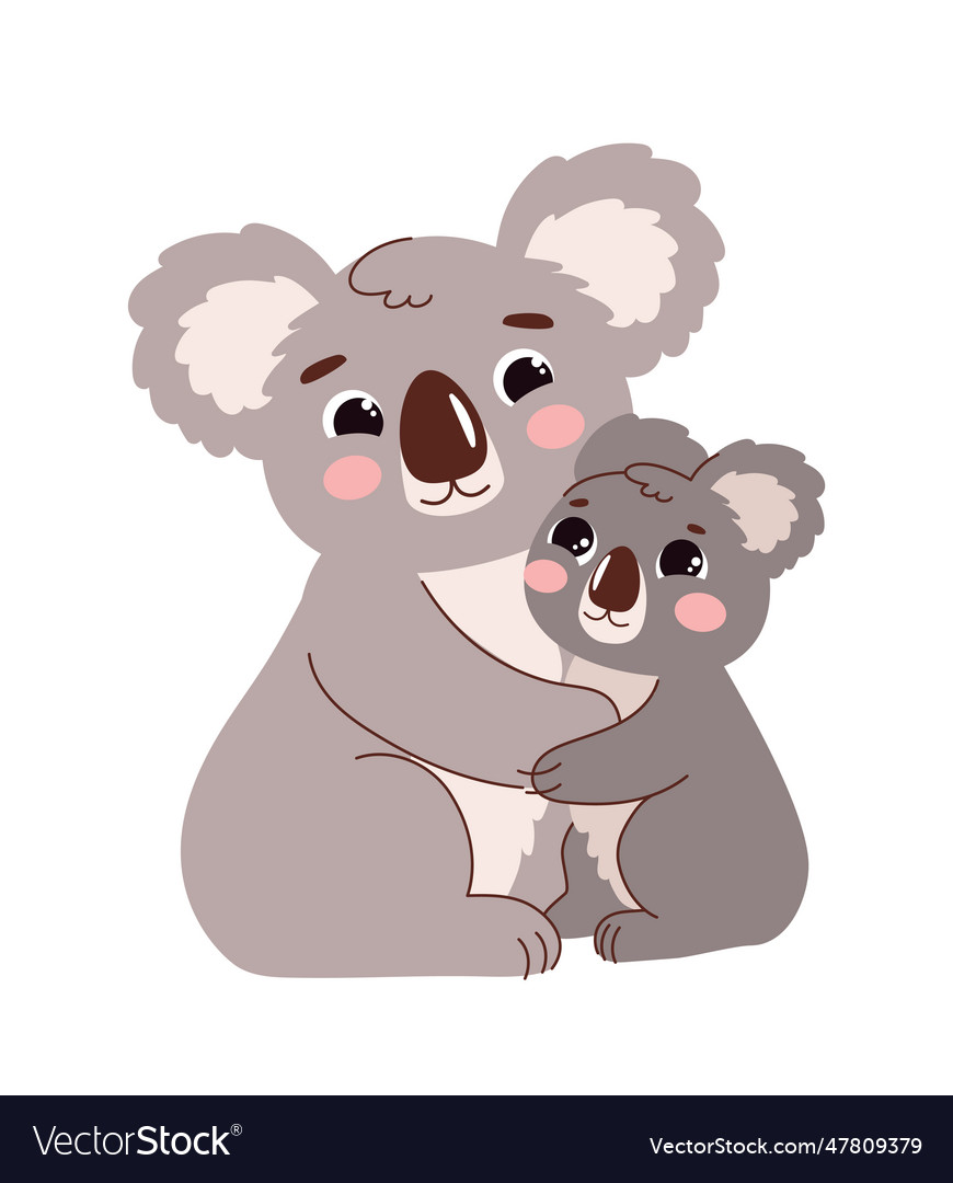 Cute cartoon koala Royalty Free Vector Image - VectorStock