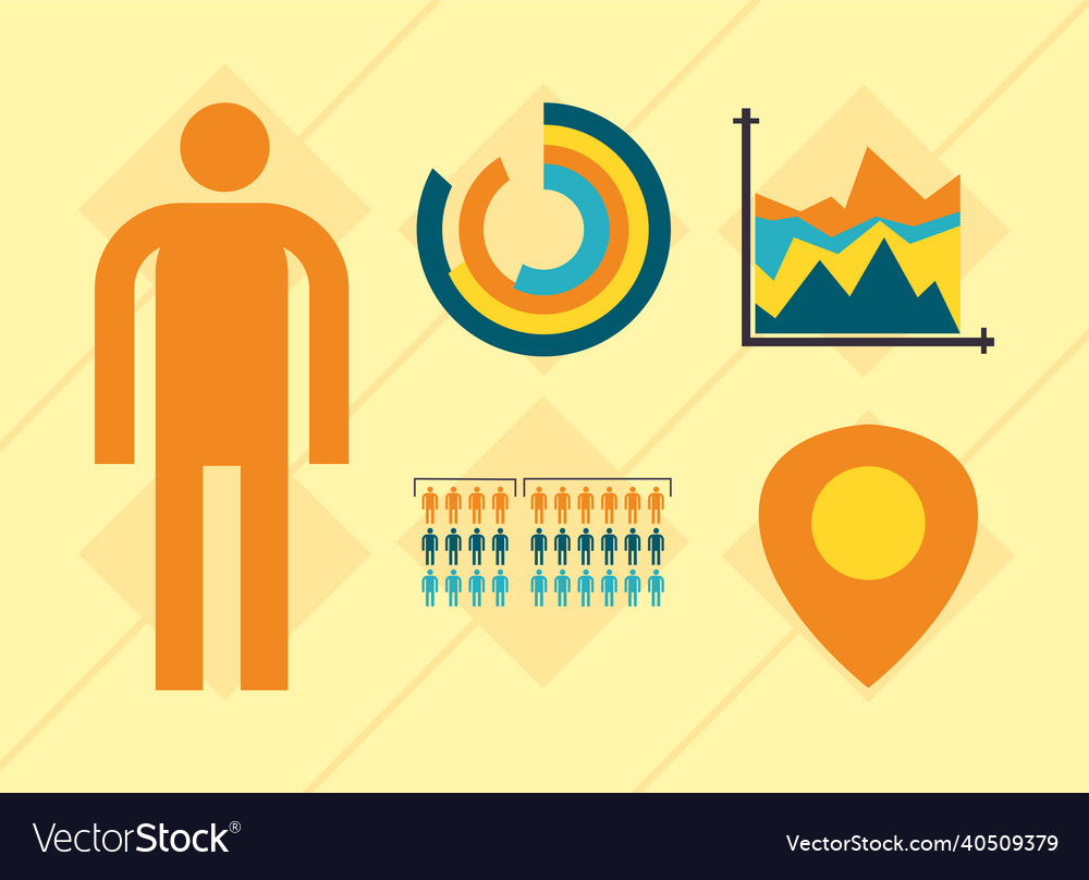 Five infographic items