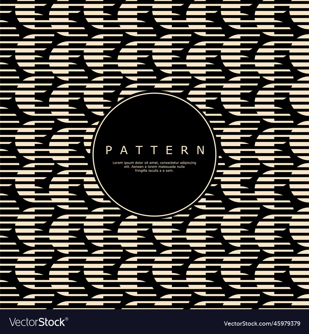 Luxury curved circle line abstract pattern