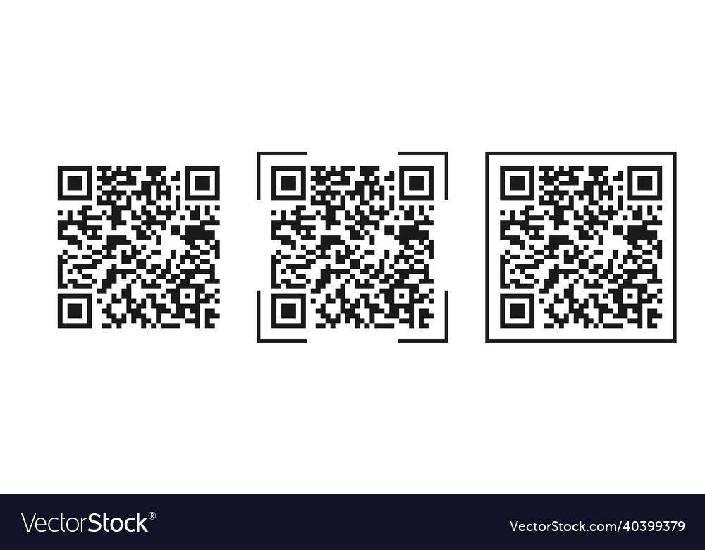 Scan qr code icon digital scanning