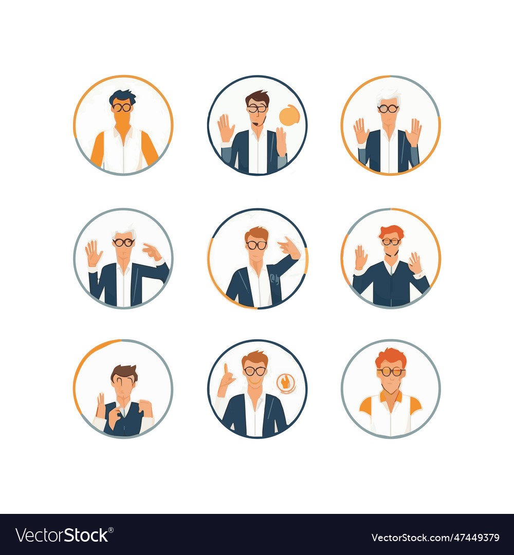 Set of hands showing different gestures palm Vector Image Set of hands showing different gestures palm