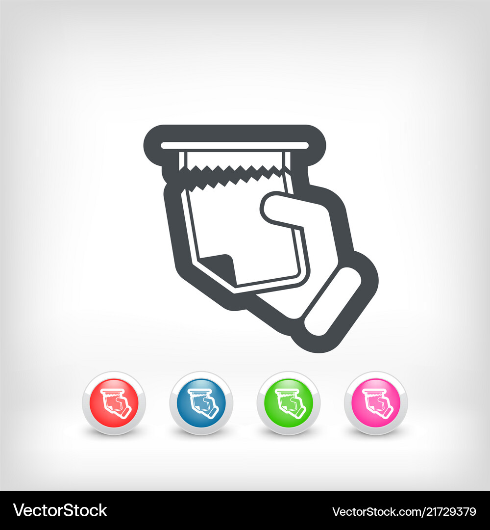 Snatch sheet paper Royalty Free Vector Image - VectorStock