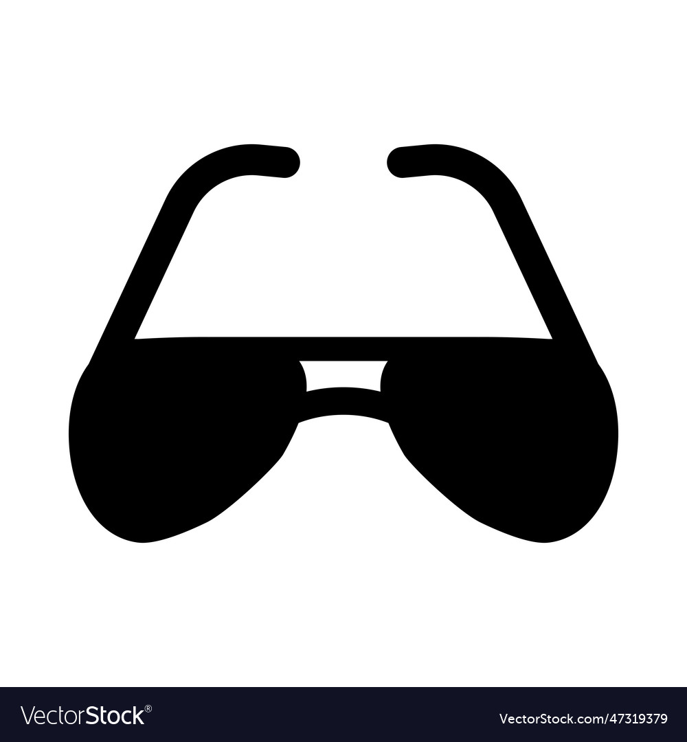 Sunglasses Glyph Icon For Personal And Commercial Vector Image