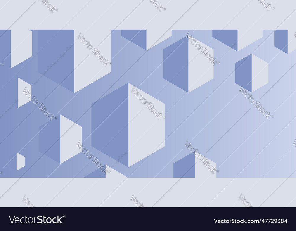 3d cube background with blue color Vector Image 3d cube background with blue color