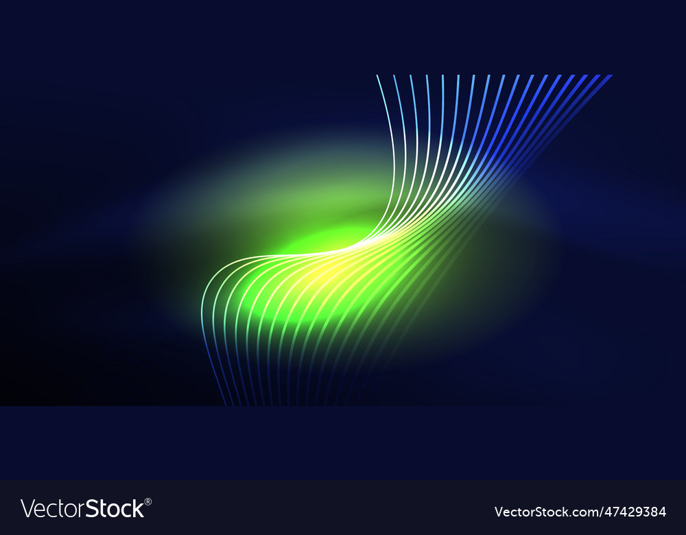 Abstract background neon wave hi-tech design vector image Abstract background neon wave hi-tech design
