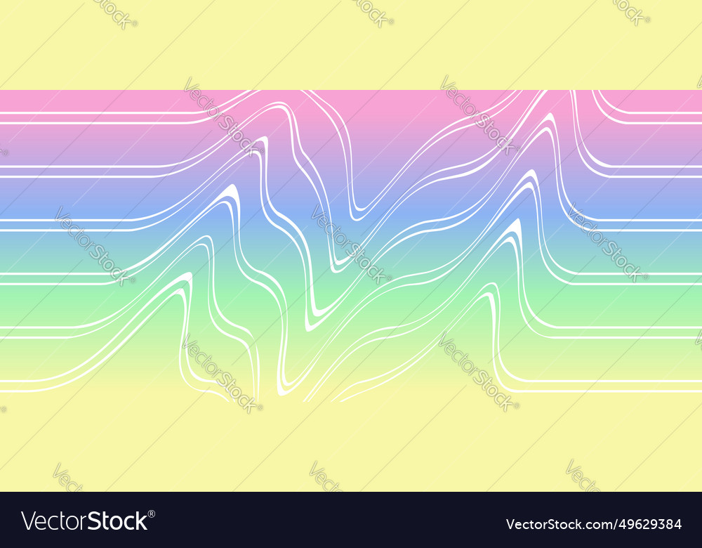 Abstract colorful background with white waves
