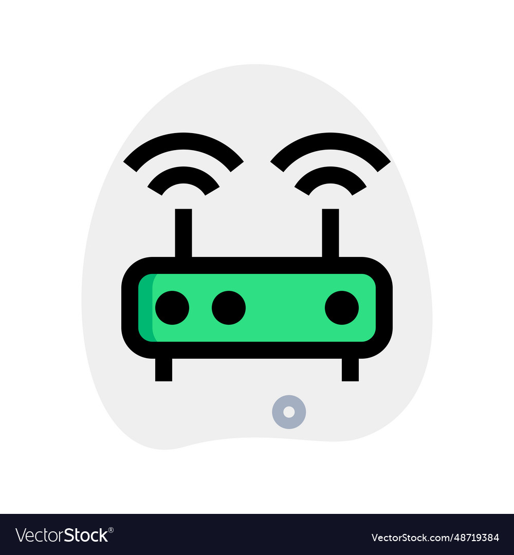 Double antenna internet router for better range