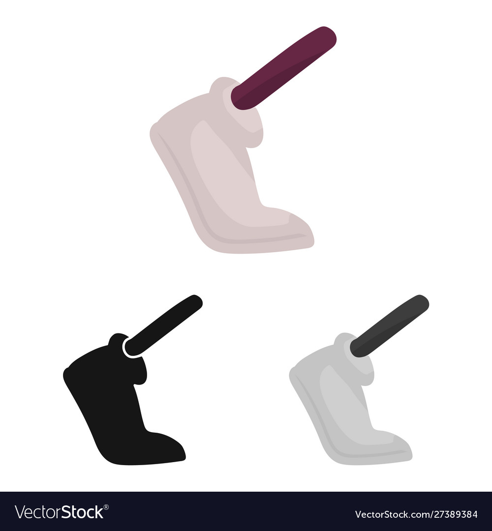 Isolated object leg and foot symbol web