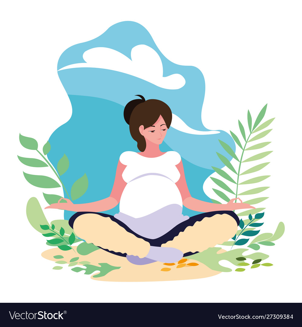 Isolated Pregnant Woman Design Icon Royalty Free Vector