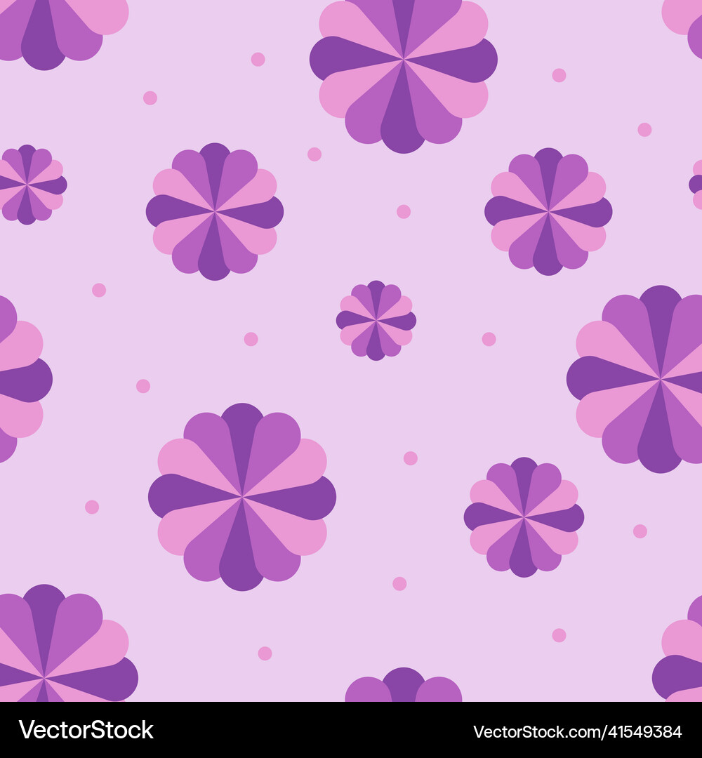 Seamless pattern bright flowers Royalty Free Vector Image