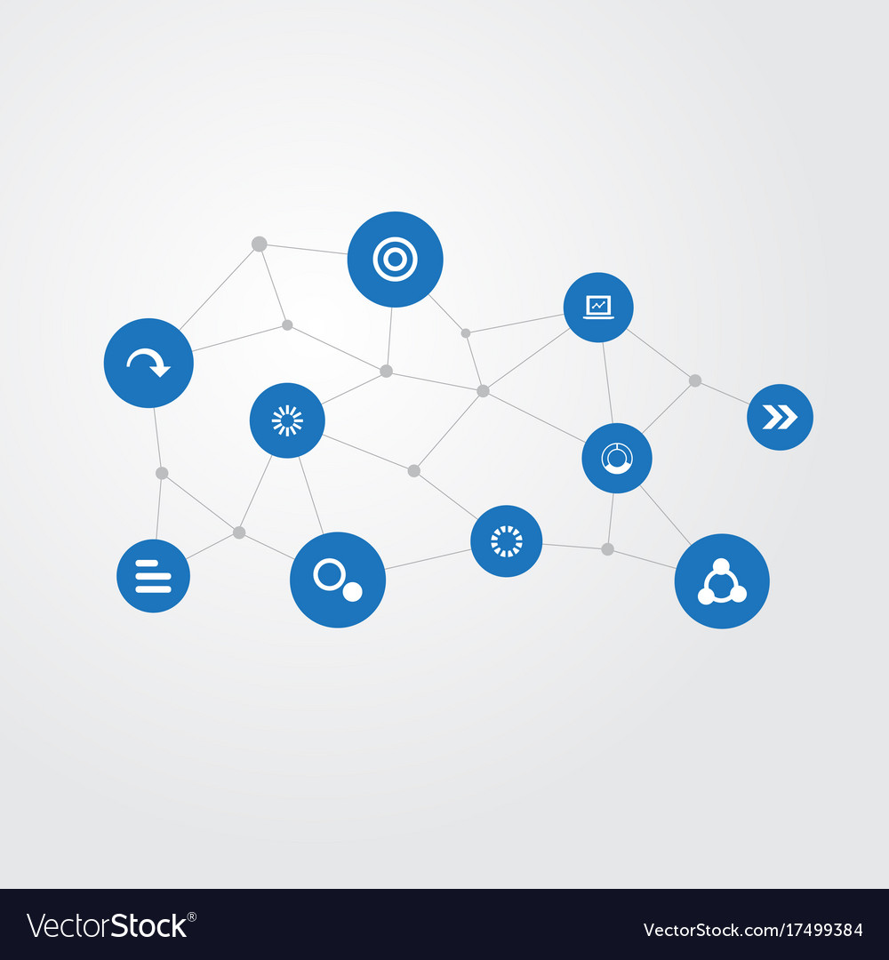 Set of simple diagram icons
