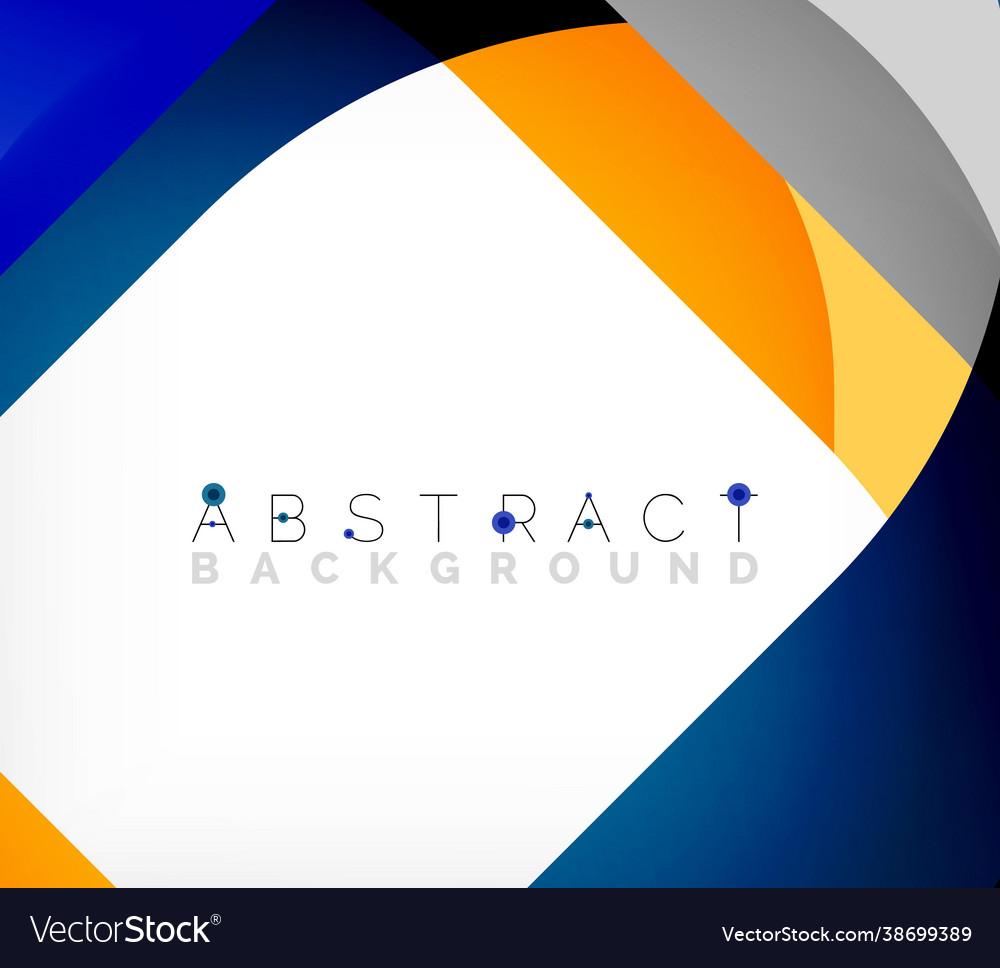 Abstract square shape with overlapping waves Vector Image Abstract square shape with overlapping waves
