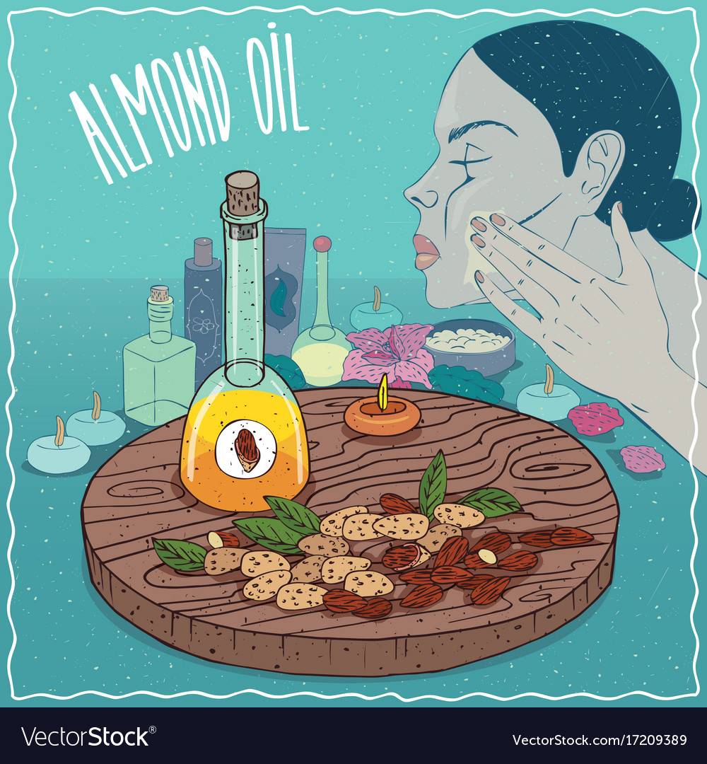 Almond oil used for skin care