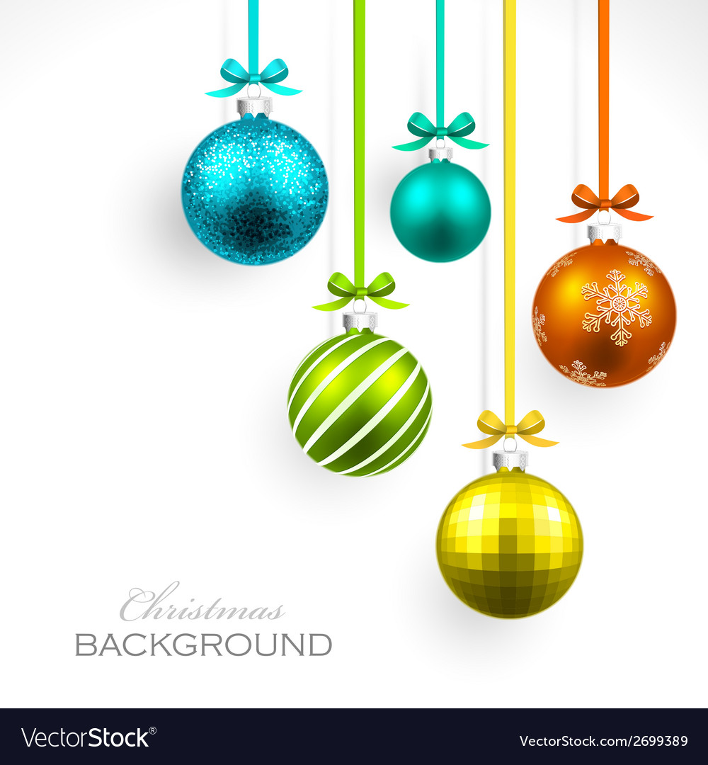 Christmas balls Royalty Free Vector Image - VectorStock