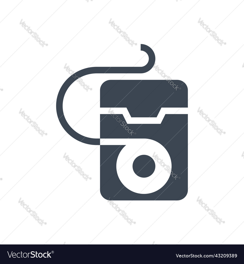 Dental floss glyph icon