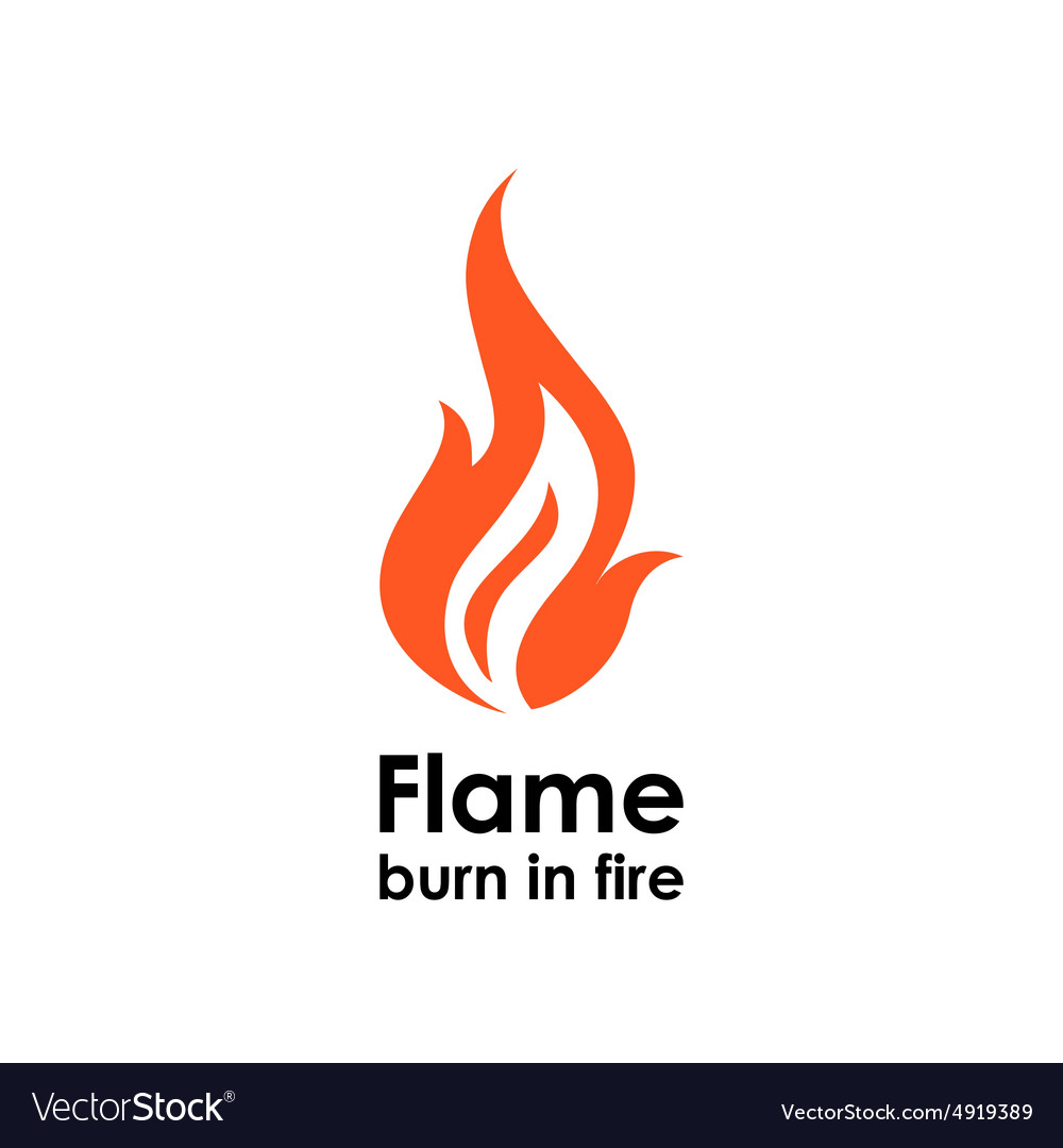 Flame Icon Royalty Free Vector Image - Vectorstock