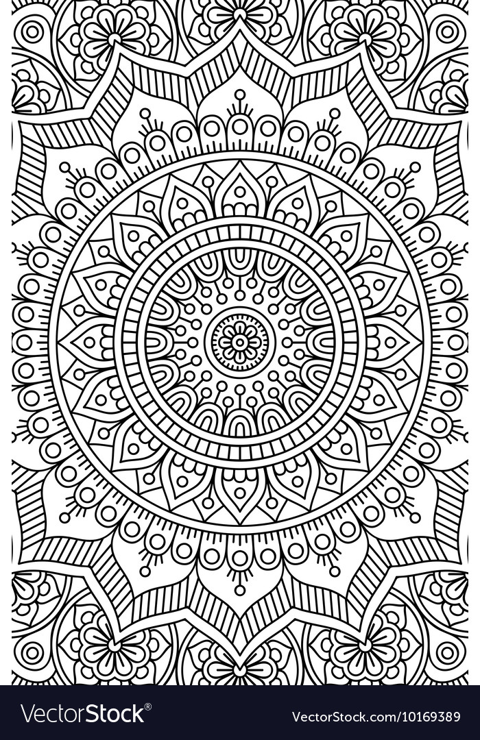 Indian mandala background Royalty Free Vector Image