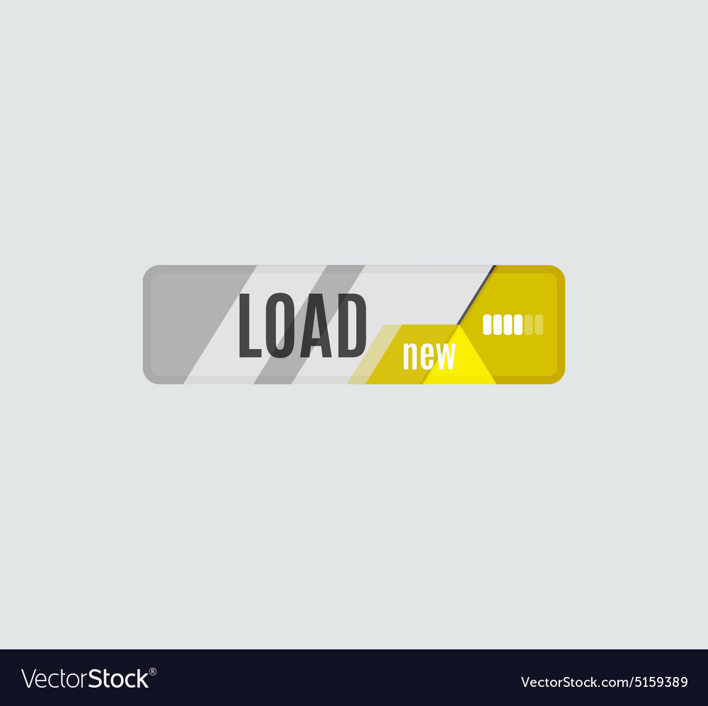 Load button futuristic hi-tech ui design