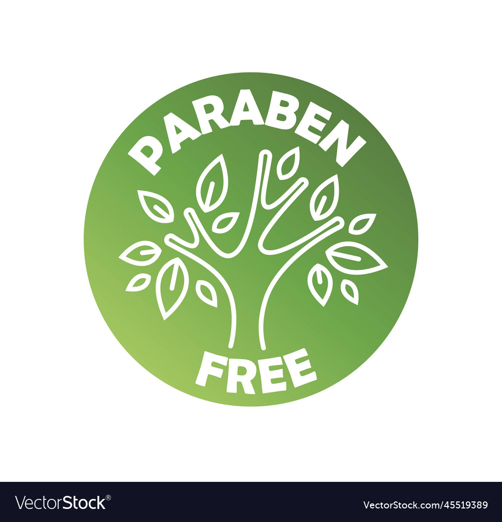 Paraben free logo Royalty Free Vector Image VectorStock