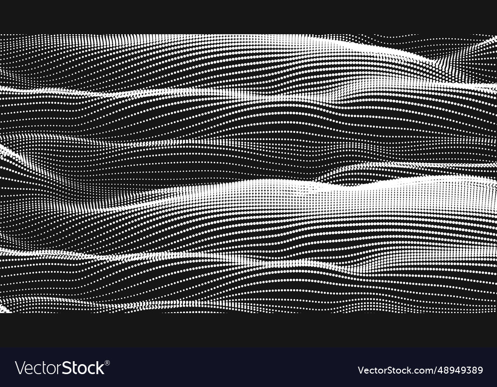 Point wave smooth texture abstract dot background vector image Point wave smooth texture abstract dot background