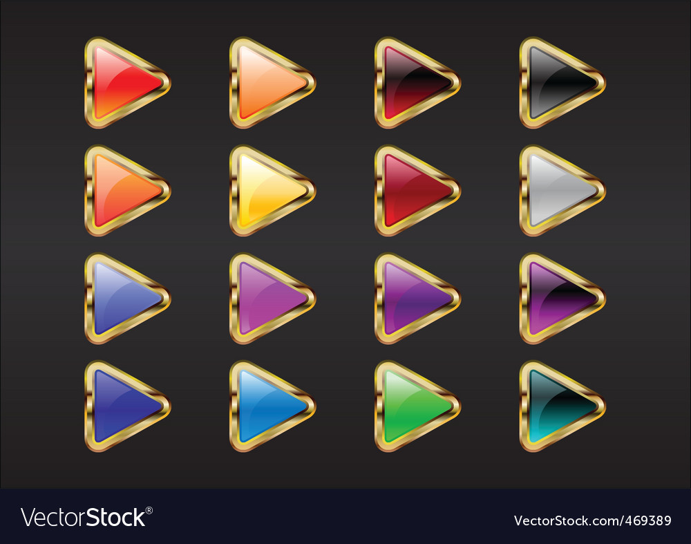 Shiny Triangle Arrow Buttons