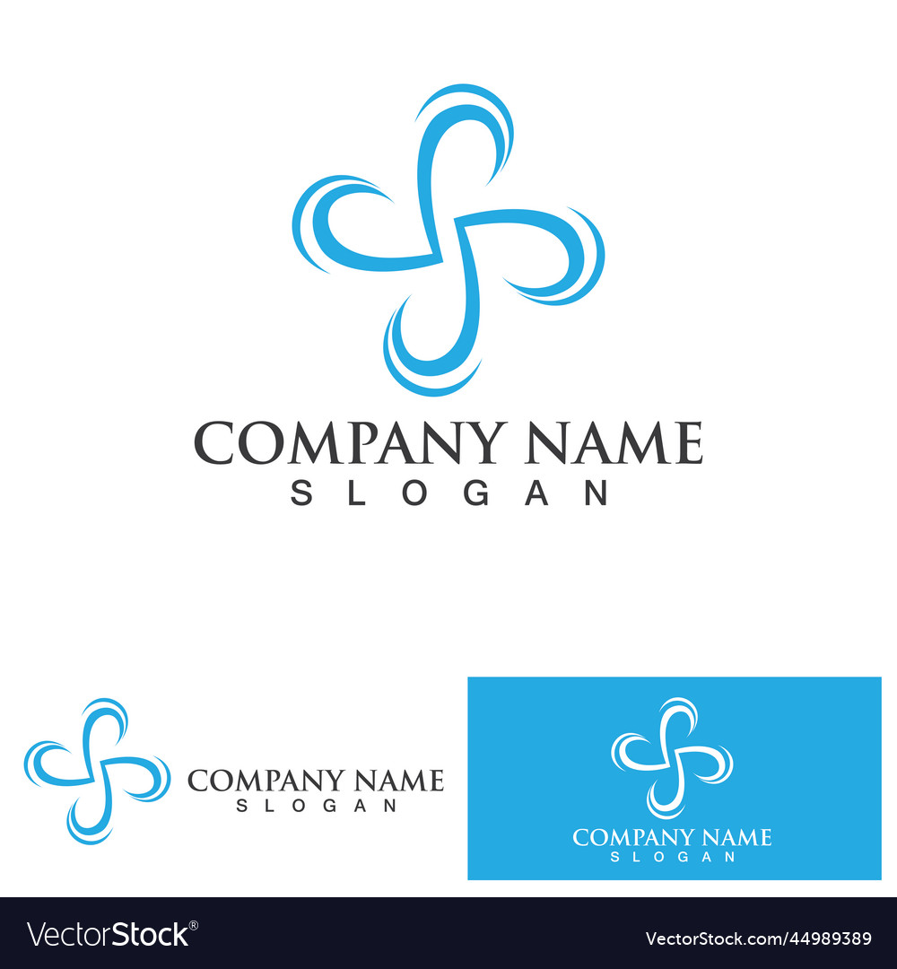 Water spash logo template design