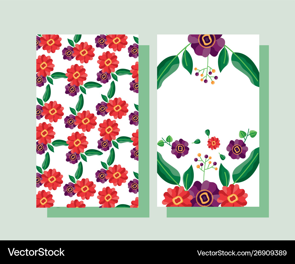 Wedding Save Date Flowers Banner Or Label Vector Image