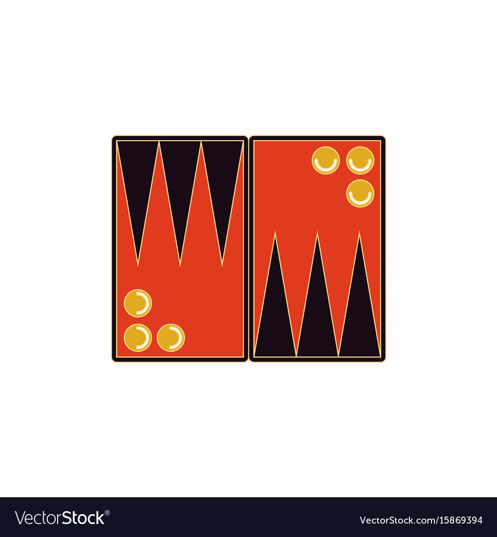 Backgammon board game table