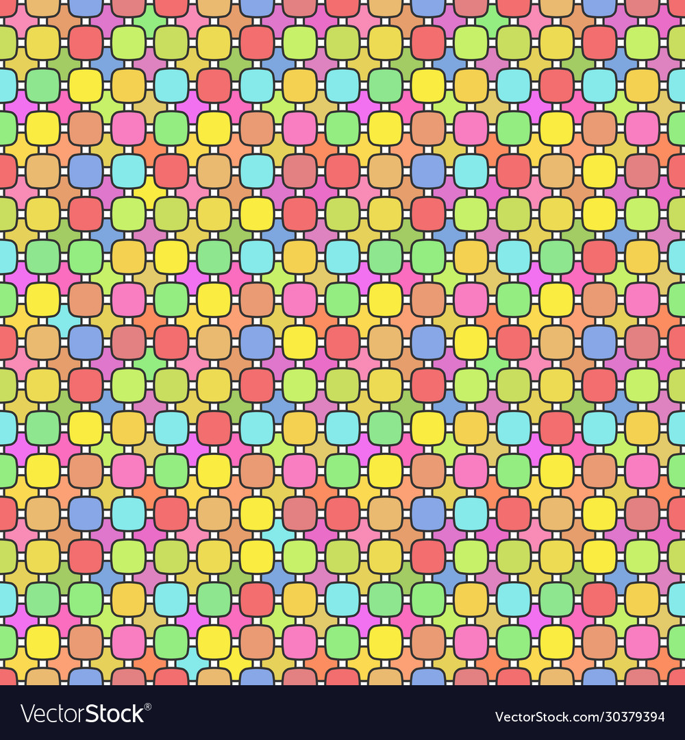 Bright Geometric Pattern